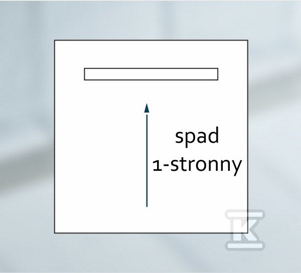 Brodzik podpłytkowy (S1) 10.033 / OLSL Stabilsound 130+50x80x5 / 12,5 cm "Base", prostokątny z maskownicą Steel