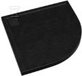 Brodzik kompozytowy 3.0455 / C / ST Stabilsound Plus Black Stone 90x90x5 cm R55 "Omega", półokrągły
