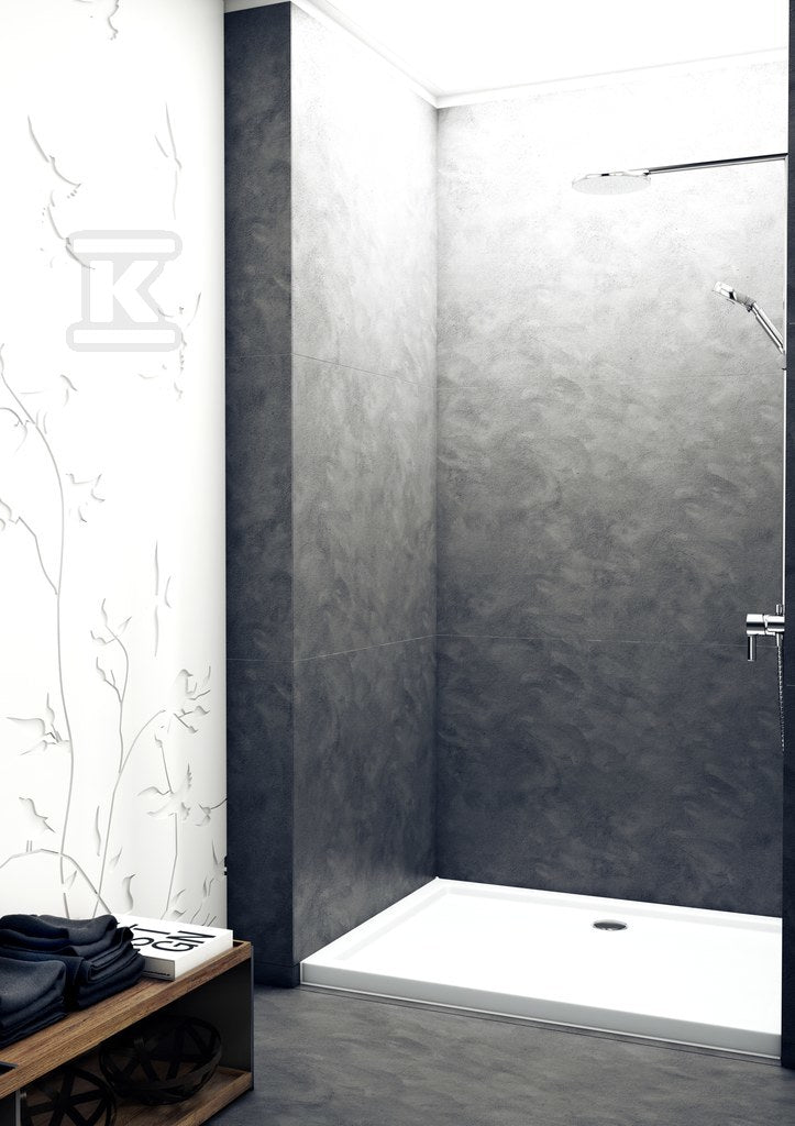 Brodzik akrylowy 3.2248 Standard 70x100x5 cm "Caspar", prostokątny odpływ na długim boku