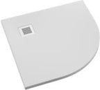Brodzik kompozytowy 3.3108-M2 Stabilsound Plus White Stone 80x120x3,5 cm "Kalait", prostokątny z maskownicą M2