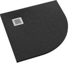 Brodzik kompozytowy 3.3119 / C / ST-M2 Stabilsound Plus Black Stone 90x140x3,5 cm "Kalait", prostokątny z maskownicą M2