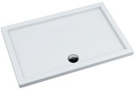 Brodzik akrylowy 3.2251 Standard 70x120x5 cm "Caspar", prostokątny odpływ na długim boku