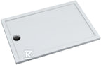 Brodzik akrylowy 3.2848 Standard 90x130x4,5 cm "Caspar New", prostokątny odplyw na krótkim boku