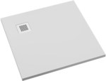 Brodzik kompozytowy 3.3108-M2 Stabilsound Plus White Stone 80x120x3,5 cm "Kalait", prostokątny z maskownicą M2