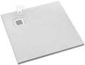 Brodzik kompozytowy 3.3100 / B / ST-M2 Stabilsound Plus White Stone 80x80x3,5 cm "Kalait", kwadratowy z maskownicą M2