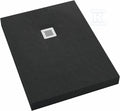 Brodzik akrylowy 3.3321 / C / ST-M2 z zintegrowanym nośnikiem Stabilsound z przeciągniętym panelem do podłogi Black Stone 90x160x12 cm "New Horizons", prostokątny