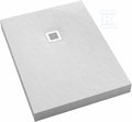 Brodzik akrylowy 3.3315 / B / ST-M2 z zintegrowanym nośnikiem Stabilsound z przeciągniętym panelem do podłogi White Stone 90x100x12 cm "New Horizons", prostokątny