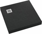 Brodzik akrylowy 3.4647 / C / ST z zintegrowanym nośnikiem Stabilsound z przeciągniętym panelem do podłogi Black Stone 90x120x12 cm "Competia New", prostokątny