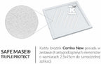 Brodzik kompozytowy 3.4382 Stabilsound Plus 75x160x4,5 cm "Corrina New", prostokątny