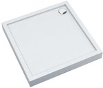Brodzik akrylowy 3.01253 z zintegrowanym nośnikiem Stabilsound z przeciągniętym panelem do podłogi 70x80x14 cm "Competia", prostokątny