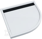 Brodzik kompozytowy 3.4227-M / C / G Stabilsound Plus 90x90x4,5 cm R55 "Ajax B&W", półokrągły