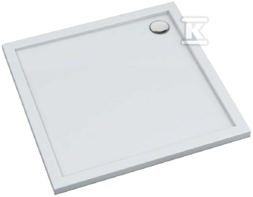 Brodzik kompozytowy 3.4332 Stabilsound Plus 100x100x4,5 cm "Corrina New", kwadratowy