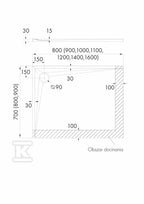 Brodzik kompozytowy 3.467 Stabilsound Plus 80x140x3 cm "Etrusco", prostokątny