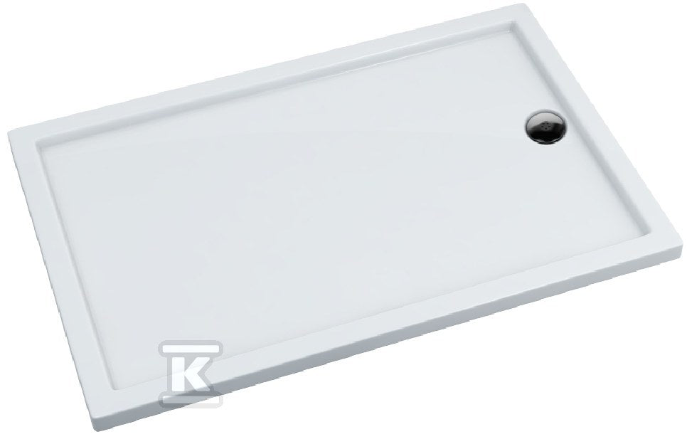Brodzik kompozytowy 3.4938 Stabilsound Plus 80x120x4,5 cm "Corrina New", prostokątny odpływ na krótkim boku