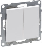 Łącznik jednobiegunowy - 16 AX - 250 V~ - zaciski automatyczne, BIAŁY SUNO