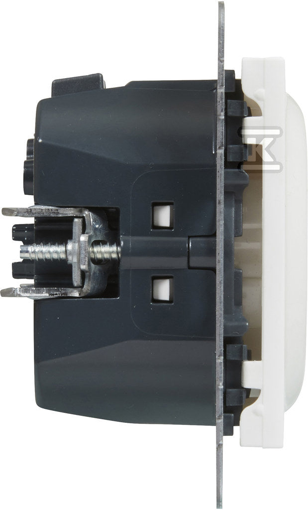 Gniazdo SCHUKO 2P+Z - 16 A - 250 V~ - + USB TYP C - 1,5 A - 5 V, BIAŁY SUNO