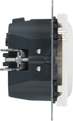 Gniazdo SCHUKO 2P+Z - 16 A - 250 V~ - + USB TYP C - 1,5 A - 5 V, BIAŁY SUNO