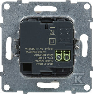 Gniazdo USB typ C + C - 5 V - 3 A, BIAŁY SUNO