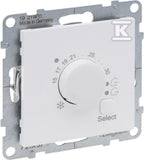 Termostat do ogrzewania podłogowego - zakres temperatury: 10 °C - 60 °C - z jednym stykiem NO i diodą LED 16 A - 230 V~, BIAŁY SUNO