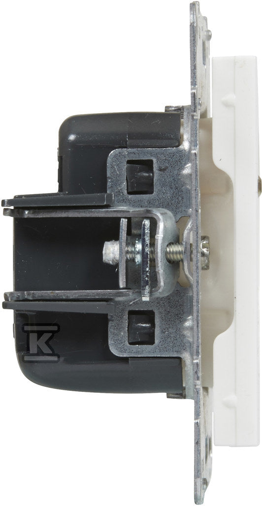 Gniazdo 2P+Z - 16 A - 250 V~ - zaciski śrubowe, BIAŁY SUNO