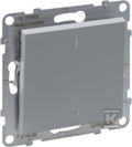 Łącznik dwubiegunowy - 10 AX - 250 V~ - zaciski śrubowe , ALUMINIUM SUNO