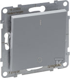 Łącznik dwubiegunowy - 10 AX - 250 V~ - zaciski śrubowe , ALUMINIUM SUNO