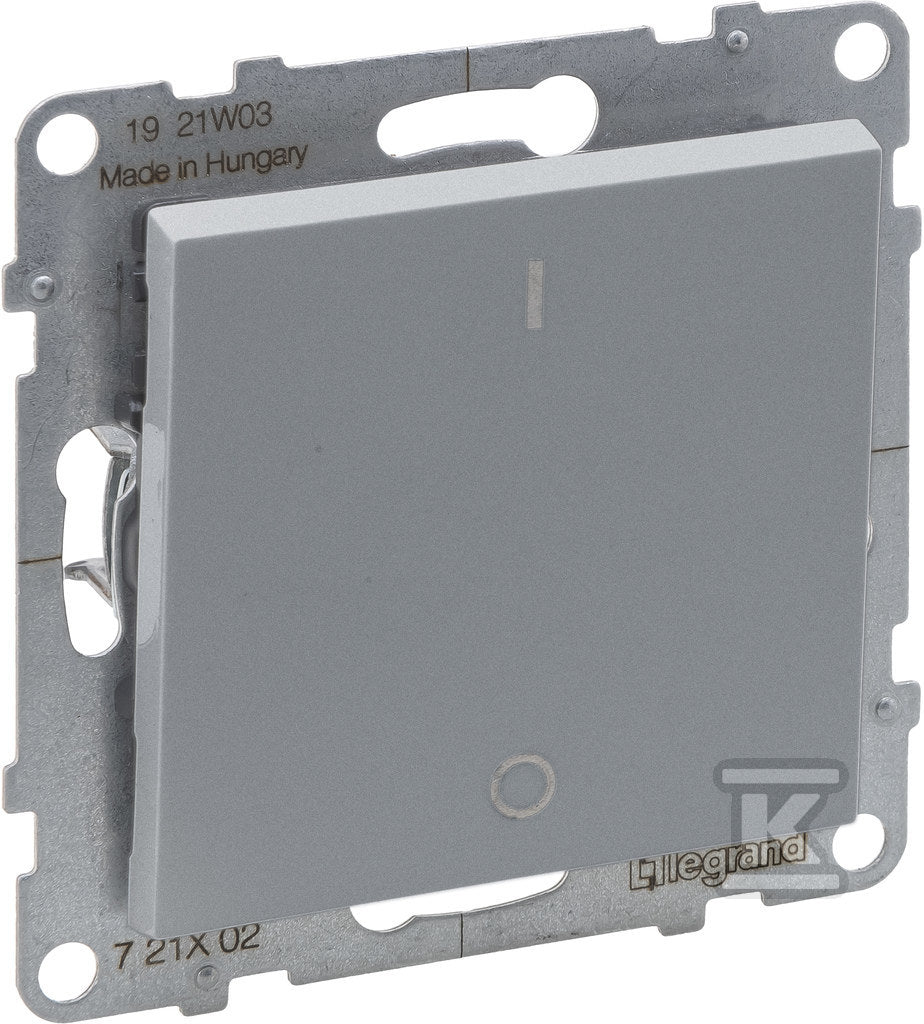 Łącznik dwubiegunowy - 10 AX - 250 V~ - zaciski śrubowe , ALUMINIUM SUNO