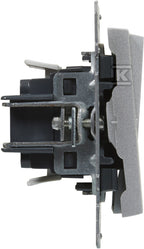 Łącznik schodowy podwójny - 10 AX - 250 V~ - zaciski automatyczne, ALUMINIUM SUNO