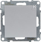 Przycisk pojedynczy - 6 A - 250 V~ - zaciski automatyczne, ALUMINIUM SUNO