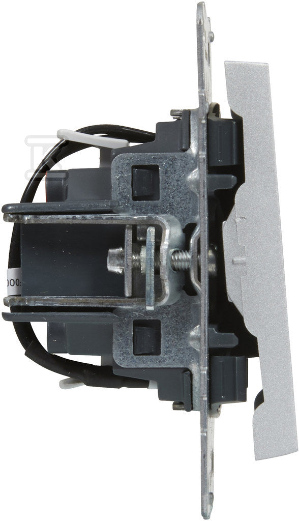 Łącznik schodowy z podświetleniem - 10 AX - 250 V~ - zaciski automatyczne, ALUMINIUM SUNO