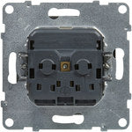 Przycisk pojedynczy - 6 A - 250 V~ - zaciski automatyczne, ALUMINIUM SUNO