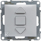 Łącznik rolet - 6 AX - 250 V~ - 3 pozycyjny: góra, dół, stop - bezpośrednie sterowanie roletami, ALUMINIUM SUNO