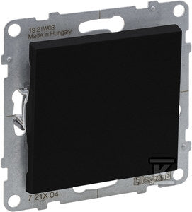 Łącznik jednobiegunowy - 16 AX - 250 V~ - zaciski automatyczne, CZARNY SUNO