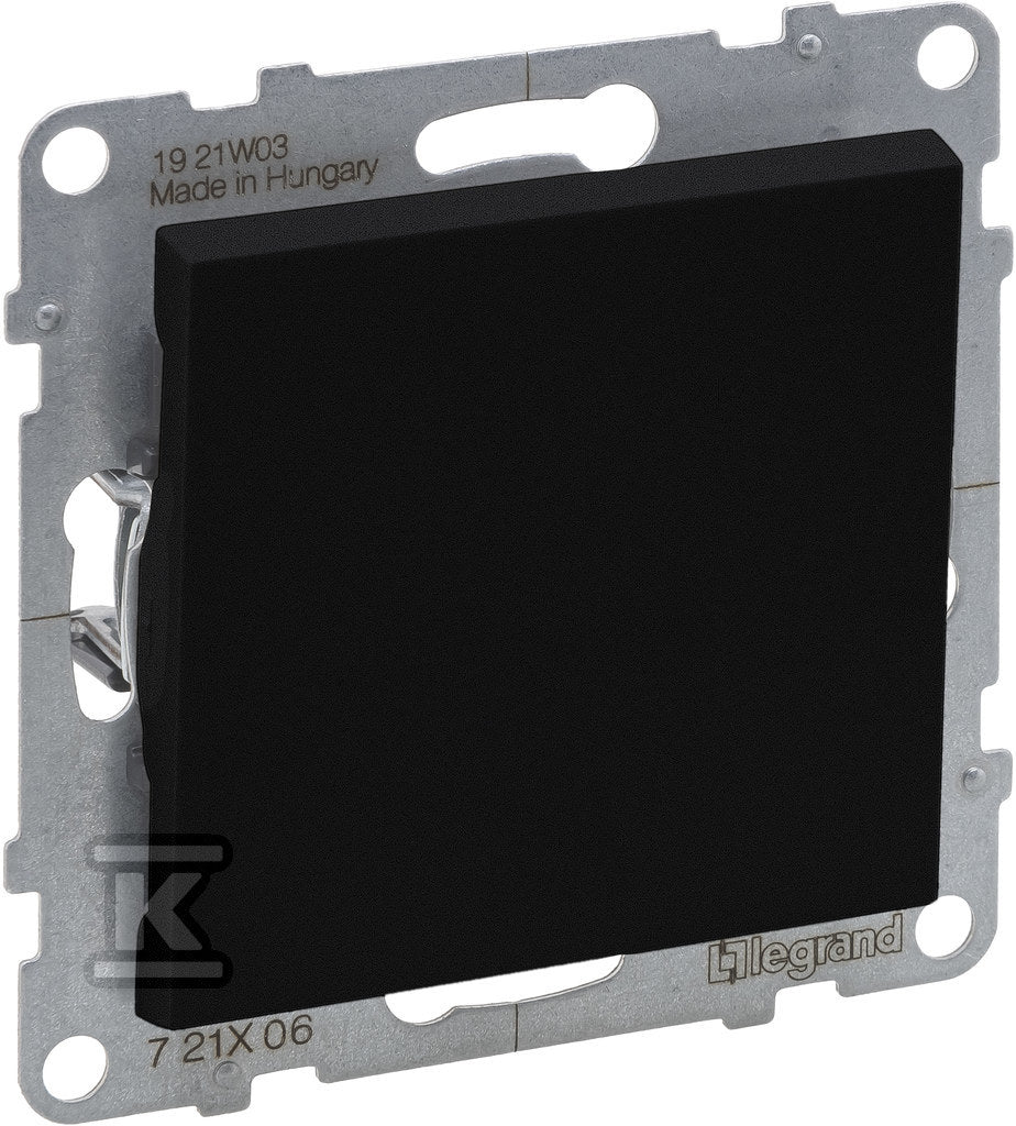 Łącznik schodowy - 10 AX - 250 V~ - zaciski automatyczne, CZARNY SUNO