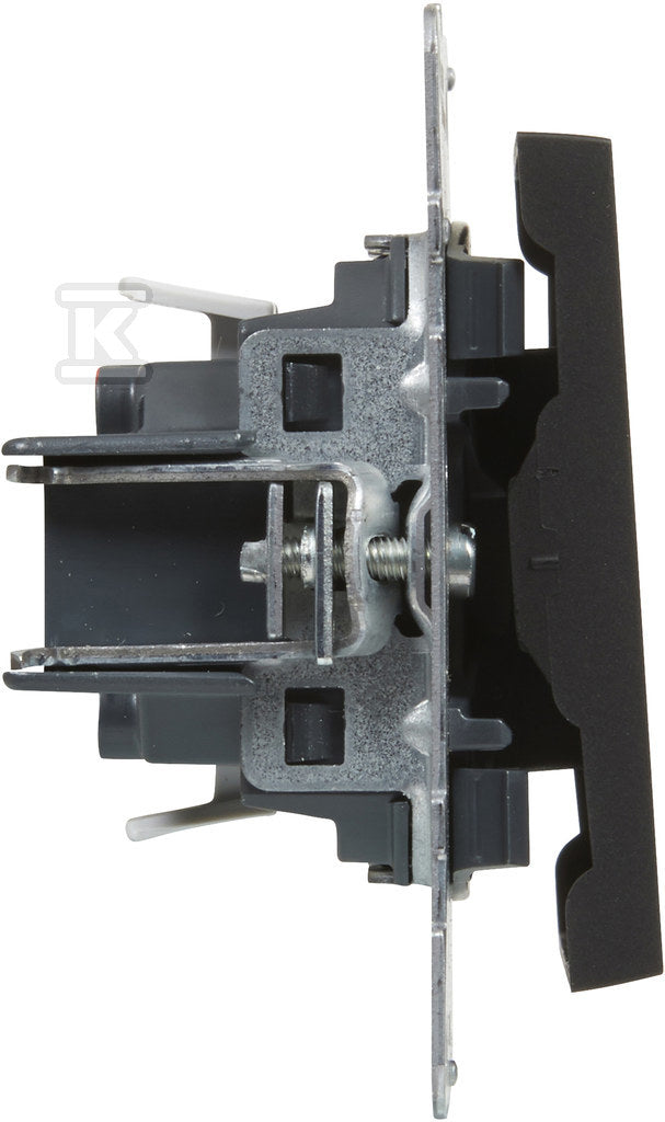 Łącznik schodowy - 10 AX - 250 V~ - zaciski automatyczne, CZARNY SUNO