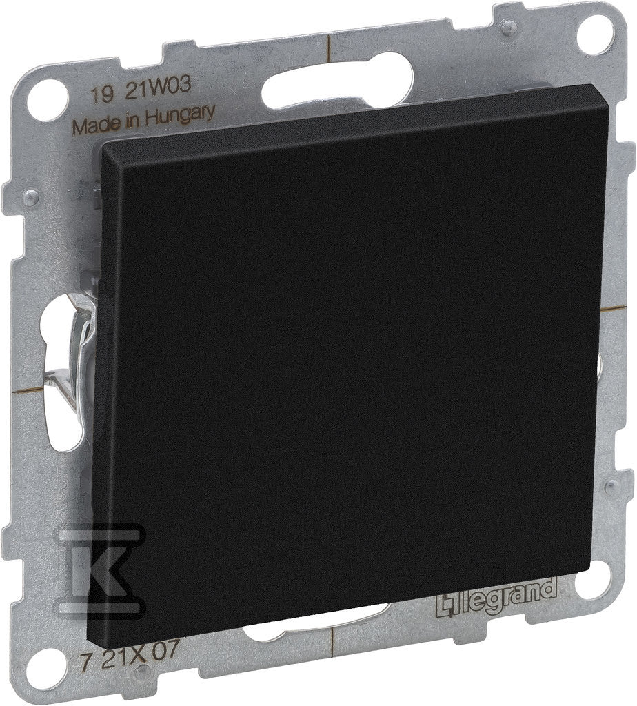 Łącznik krzyżowy - 10 AX - 250 V~ - zaciski śrubowe, CZARNY SUNO