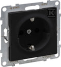 Gnizado SCHUKO 2P+Z - 16 A - 250 V~ - zaciski śrubowe, CZARNY SUNO