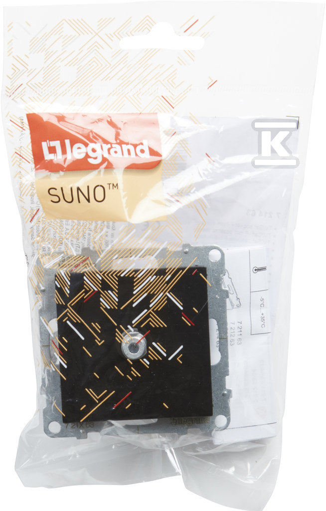 Gniazdo TV typ "F" - końcowe - 1.5 dB, CZARNY SUNO