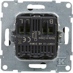 Ściemniacz obrotowy - 240 V~ - 50 Hz - 5 - 75 W ( 10 lamp maks.) dla lamp LED z opcją ściemniania - bez zacisku neutralnego, CZARNY SUNO