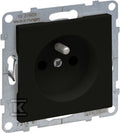 Gniazdo 2P+Z - - 16 A - 250 V~ - zaciski automatyczne, CZARNY SUNO