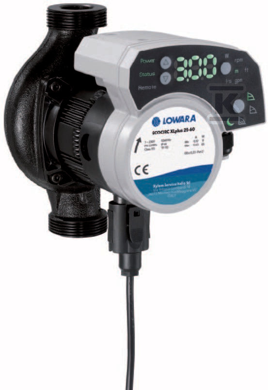 Pompa ECOCIRC XL 32-60/180mm, 230V, gwint G 2", Średnica rury 1 1/4 "