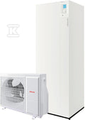 Pompa ciepła powietrzna split Extensa AI Duo R32 - 5 kW, 1 fazowa, 230 V z podgrzewaczem c.w.u. 190l, z możliwością sterowania przy użyciu aplikacji Cozytouch
