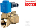 Zawór elektromagnetyczny odcinający EV220B 25B NC, G1", 0,3-16 bar, Kv 11 m3/h, mosiądz/EPDM, bez cewki, atest PZH, CNBOP