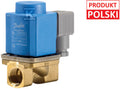 Zawór elektromagnetyczny odcinający EV220B 10B NC, G1/2", 0,1-20/10 bar, Kv 1,5 m3/h, mosiądz/EPDM, bez cewki, atest PZH