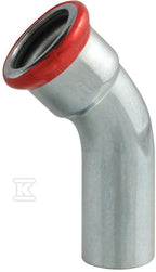 Kolano jednoliekichowe 45° zapras. 54×54 CARBON STEEL