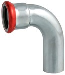 Kolano jednokielichowe 90°zapras. 22×22 CARBON STEEL