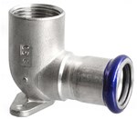 Kolano mocujące 90°GW 22-G 3/4" INOX STEEL