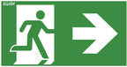 Piktogram KIERUNEK DO WYJŚCIA EWAKUACYJNEGO W PRAWO, 150x300mm