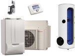 Pompa ciepła powietrzna hybrydowa monoblok VICTRIX HYBRID Plus - 2,34 kW, 1 fazowa, 230 z kotłem jednofunkcyjnym 24 kW