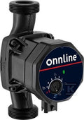 Elektroniczna pompa obiegowa ONNLINE EQC-L 25-8/180, z przyłączem gwintowym 1 1/2", 3 tryby pracy, wtyczka i izolacja w komplecie